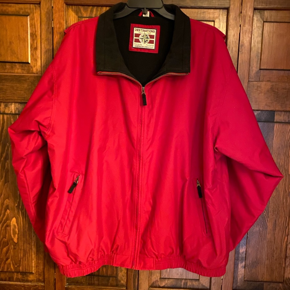Destination Red Men's Windbreaker Jacket